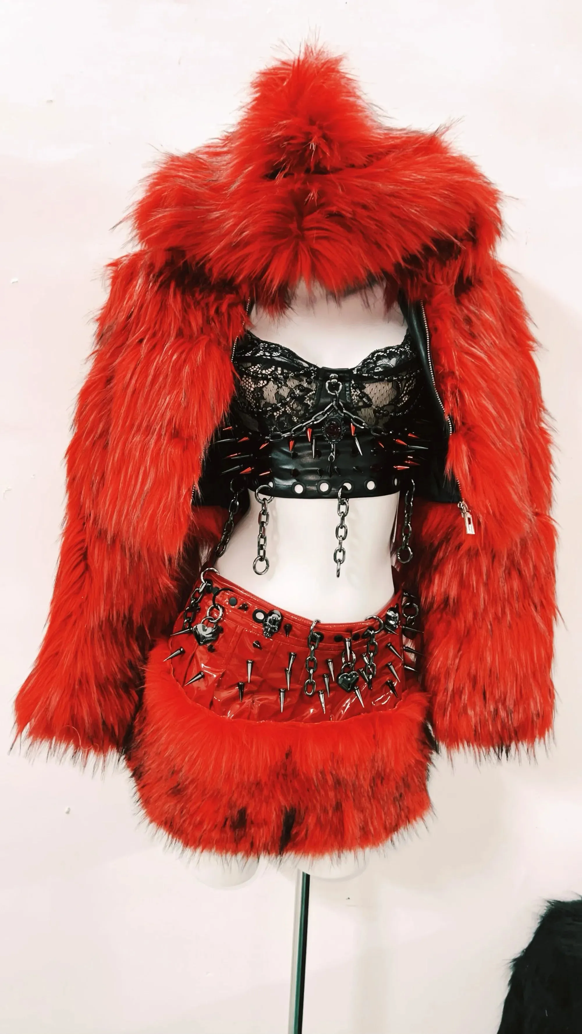 gothic clothes y2k accessories harajuku Faux Fur y2k clothes Lolita Faux Fur Gothic Faux Fur  vintage  Faux Fur y2k fashion