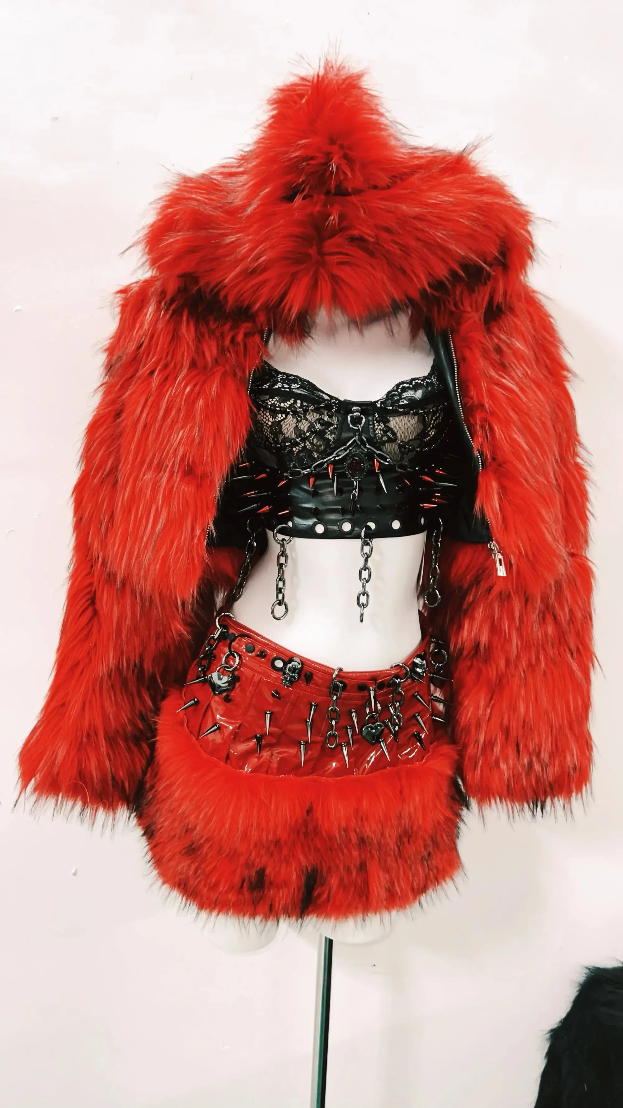 gothic clothes y2k accessories harajuku Faux Fur y2k clothes Lolita Faux Fur Gothic Faux Fur  vintage  Faux Fur y2k fashion