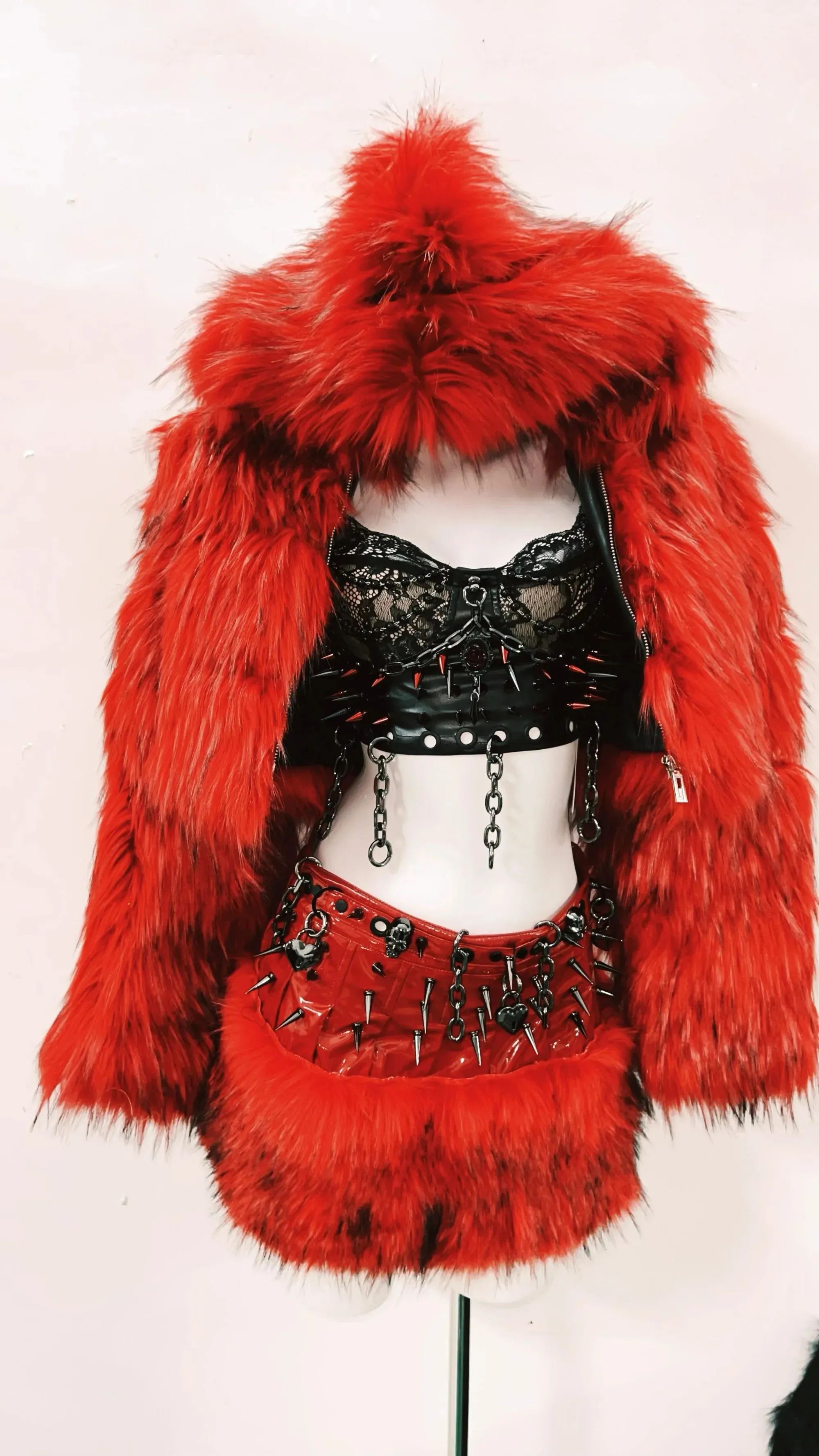 gothic clothes y2k accessories harajuku Faux Fur y2k clothes Lolita Faux Fur Gothic Faux Fur  vintage  Faux Fur y2k fashion
