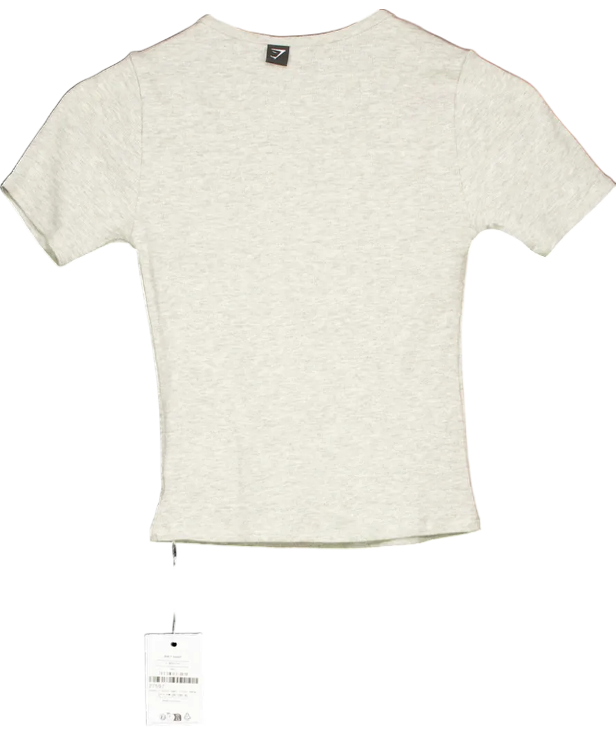 gymshark Grey Rid T-shirt UK S
