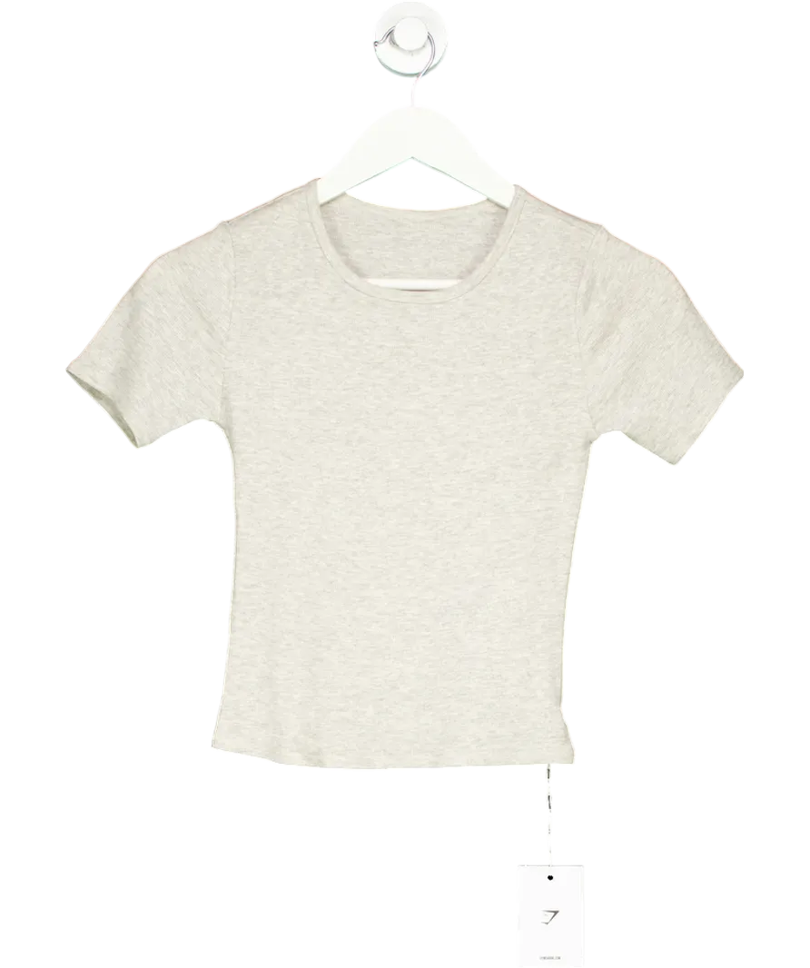 gymshark Grey Rid T-shirt UK S