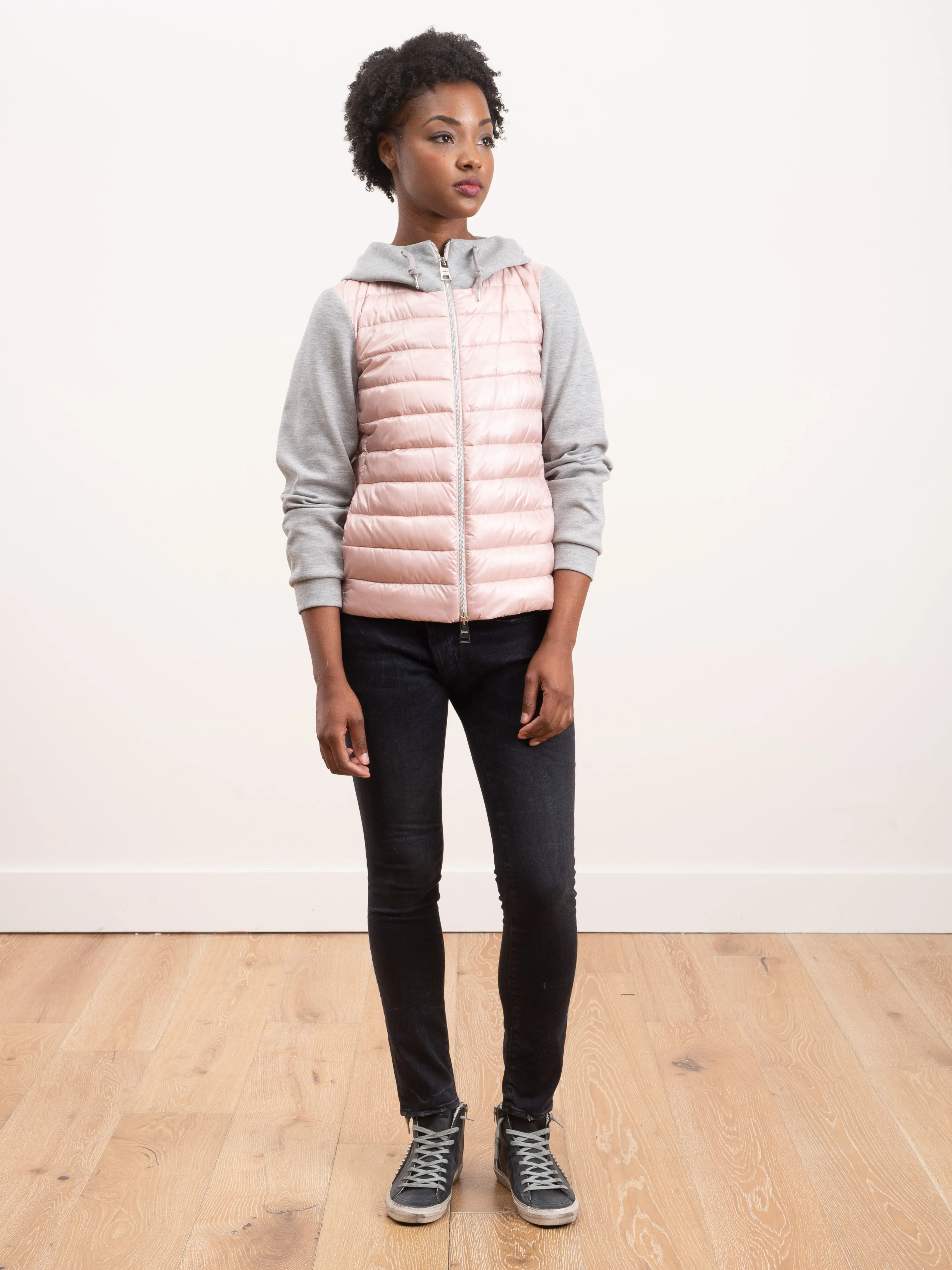 hoodie jacket w/  fleece - candy