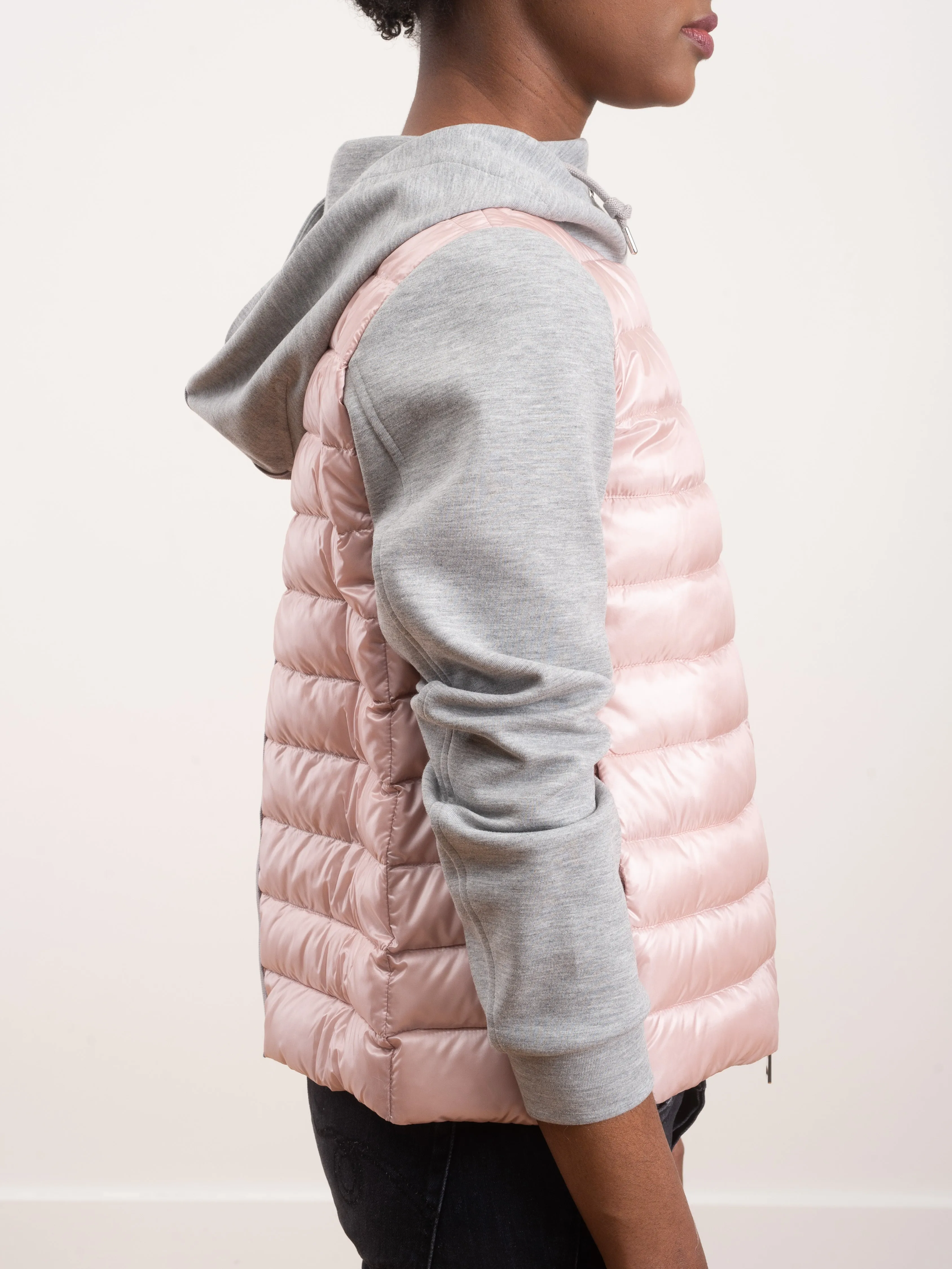 hoodie jacket w/  fleece - candy
