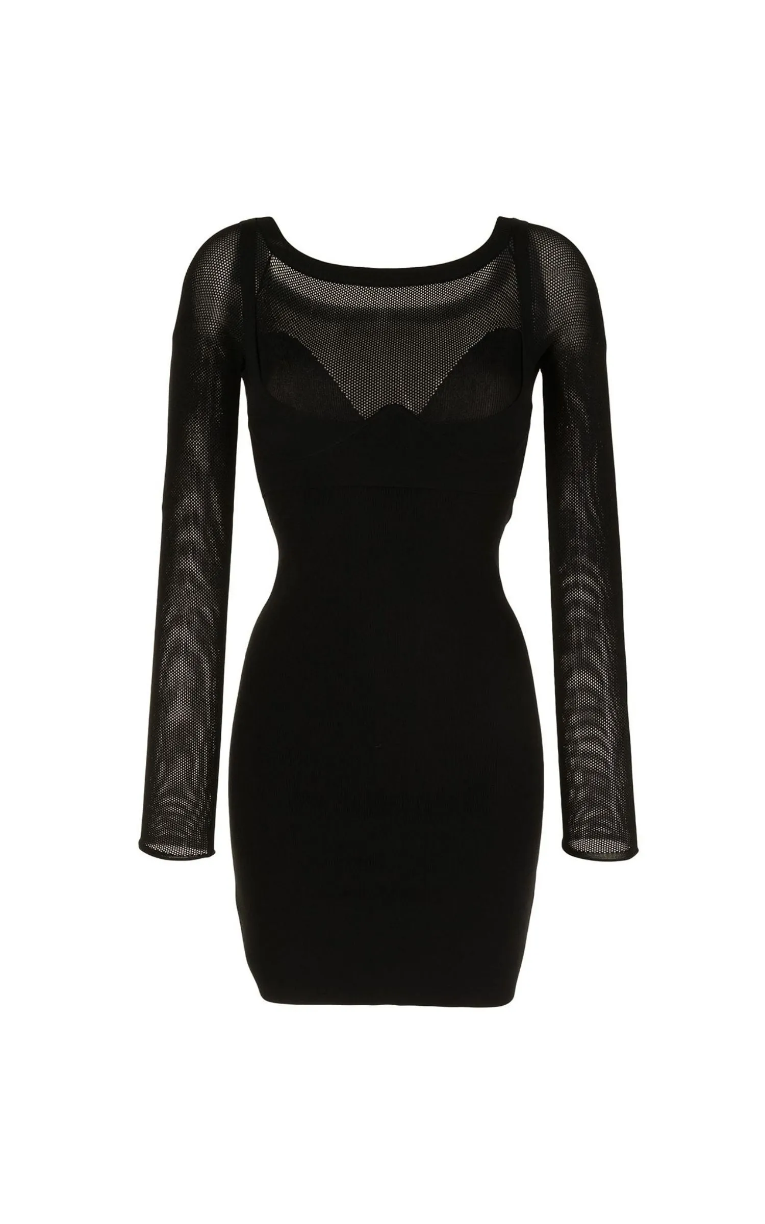 Hosiery Mesh Dress Black