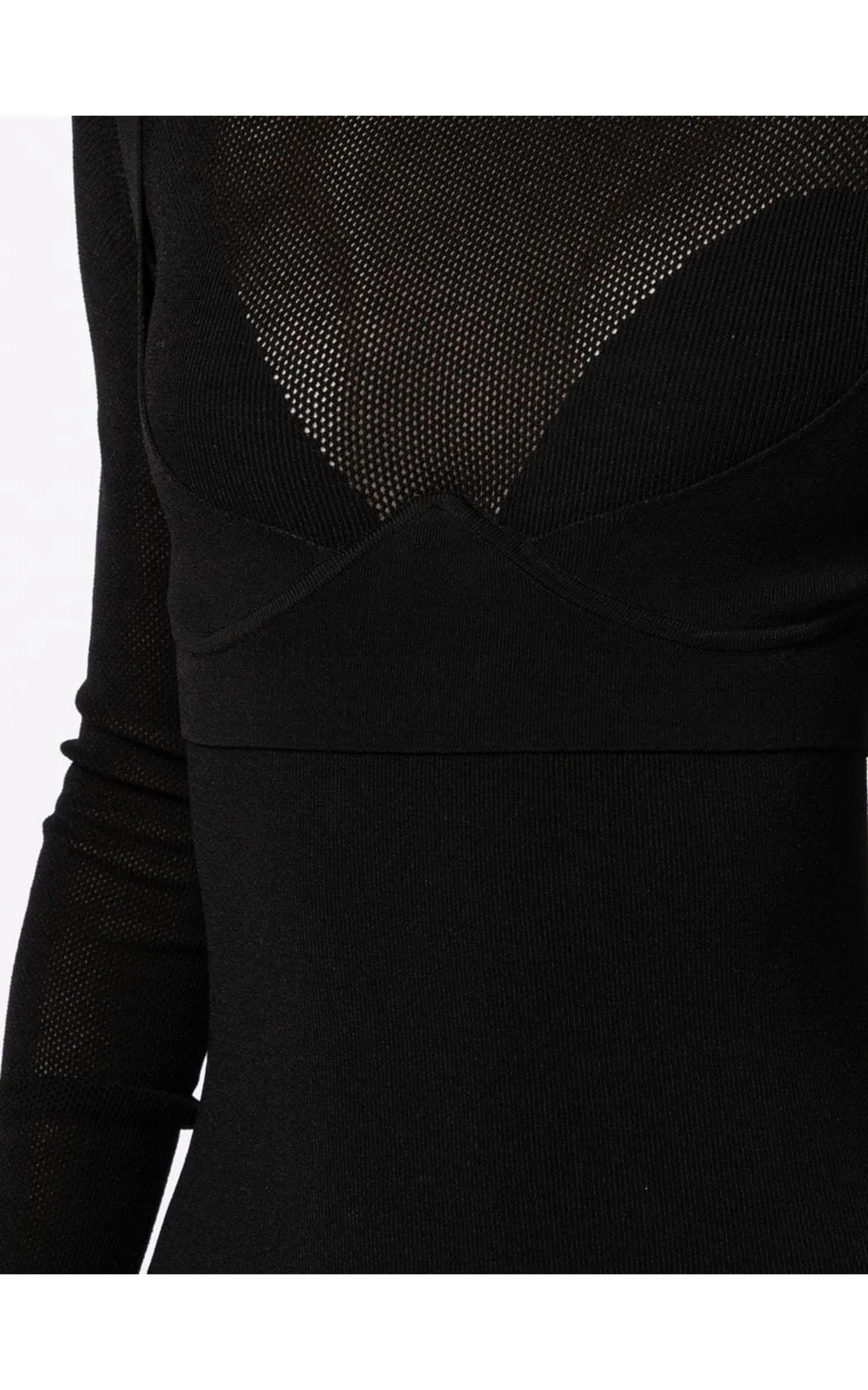 Hosiery Mesh Dress Black
