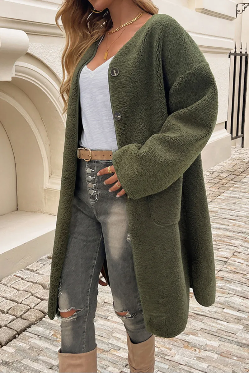HWR1359 Cozy Chic Button-Down Coat