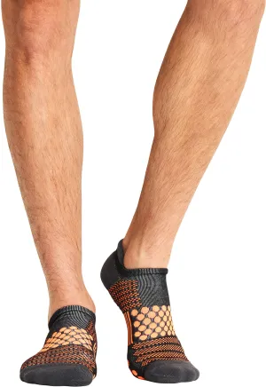 Infinity Legwear HUSTLE Athletic Ankle Socks Black/Vivid Orange