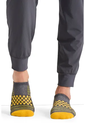 Infinity Legwear HUSTLE Athletic Ankle Socks Gold/Pewter