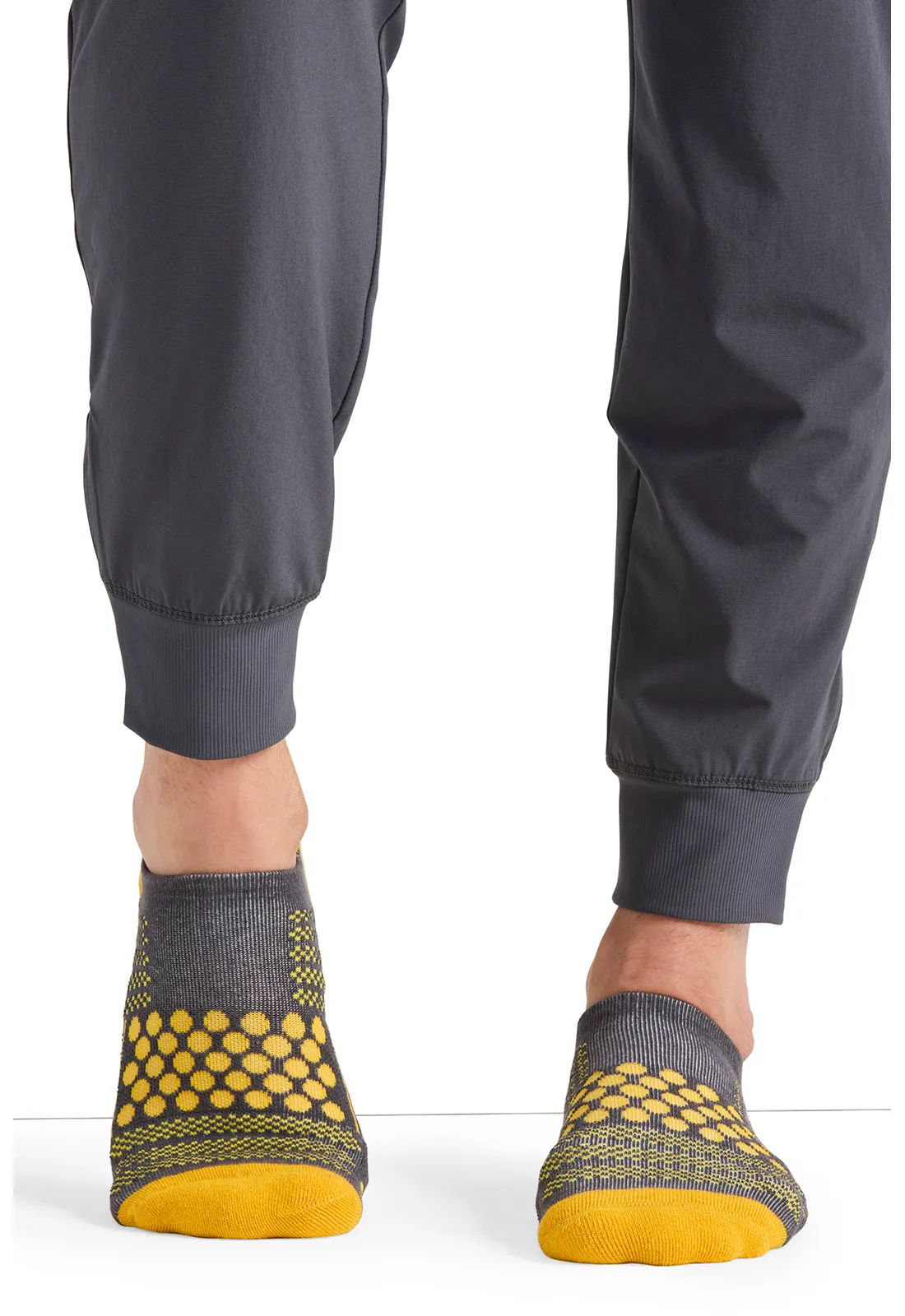 Infinity Legwear HUSTLE Athletic Ankle Socks Gold/Pewter