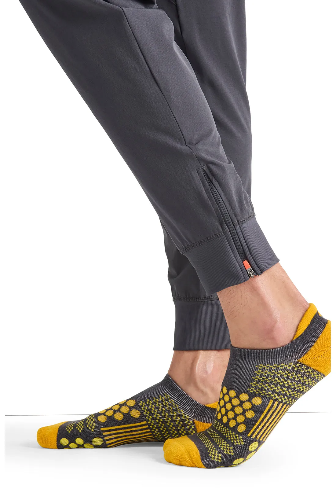 Infinity Legwear HUSTLE Athletic Ankle Socks Gold/Pewter