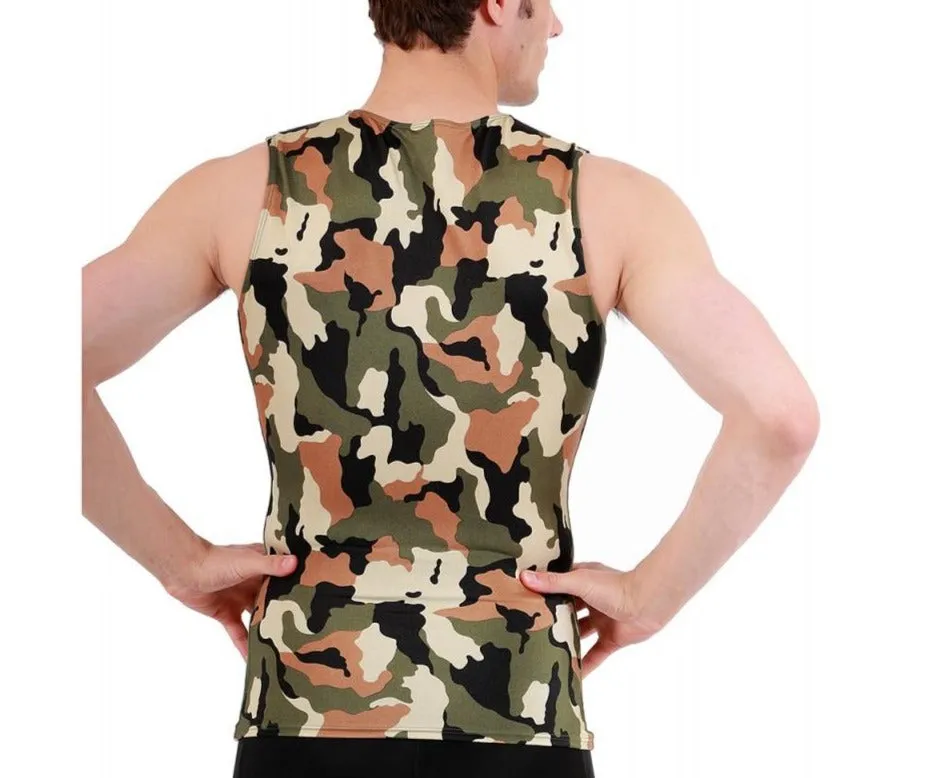 Insta Slim Camo Activewear Sleeveless V- Neck 3VAT0N1 by InstantFigure - InstaSlim - InstantRecoveryMD