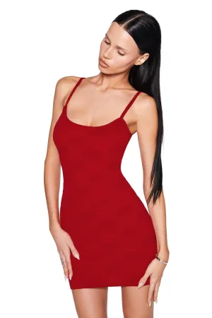IVY MINI DRESS - RED : BURGUNDY
