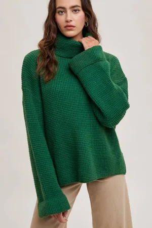 Jill- Turtleneck Oversized Knit Sweater