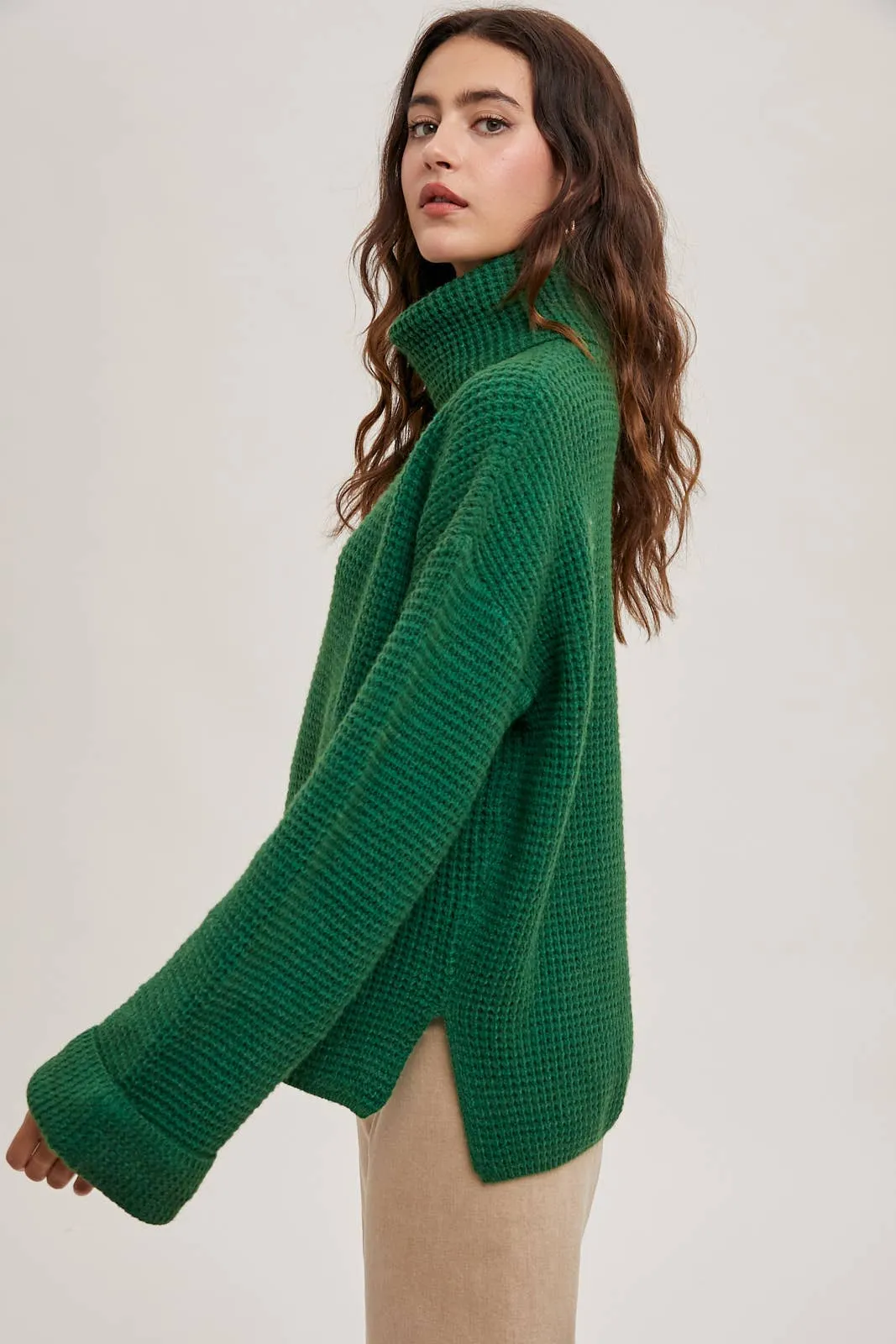 Jill- Turtleneck Oversized Knit Sweater