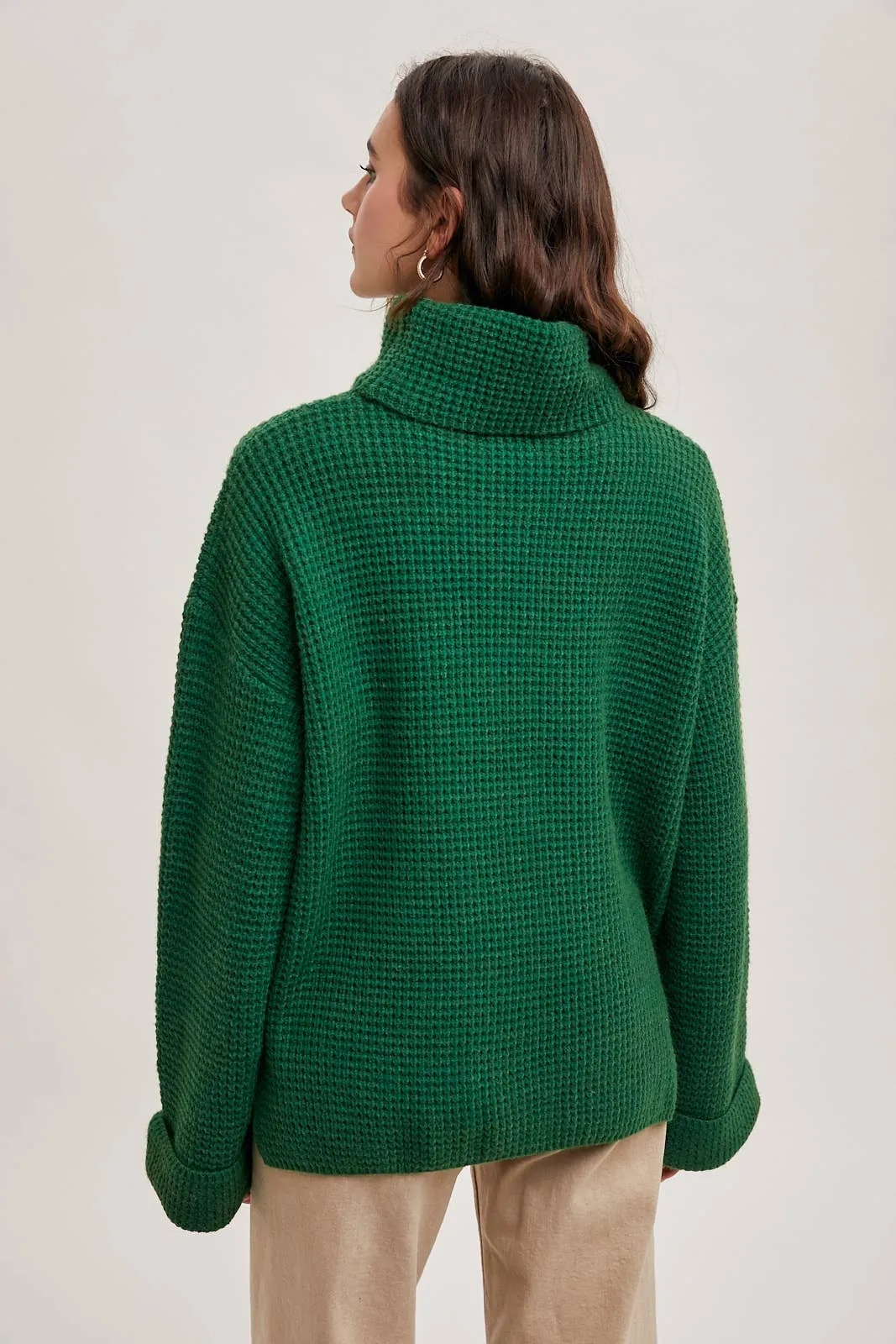 Jill- Turtleneck Oversized Knit Sweater