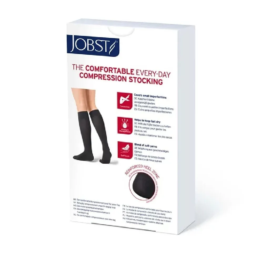 JOBST Opaque 20-30 mmHg Knee High Stockings, Open Toe, Natural