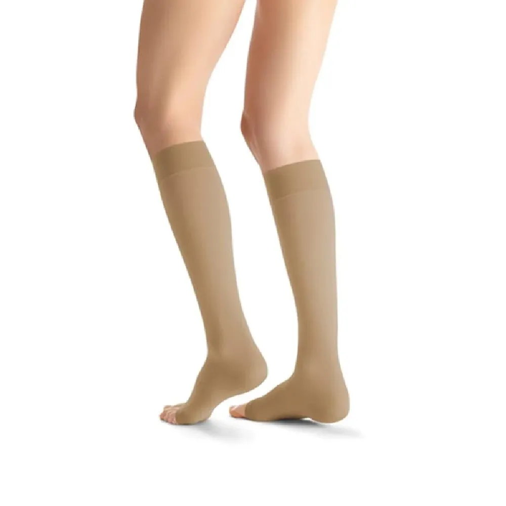 JOBST Opaque 20-30 mmHg Knee High Stockings, Open Toe, Natural