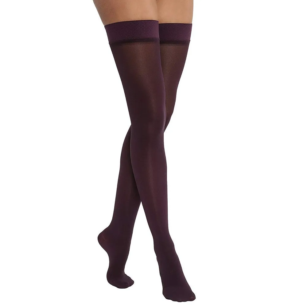 JOBST Opaque Maternity 20-30 mmHg Thigh High, Closed Toe, Cranberry