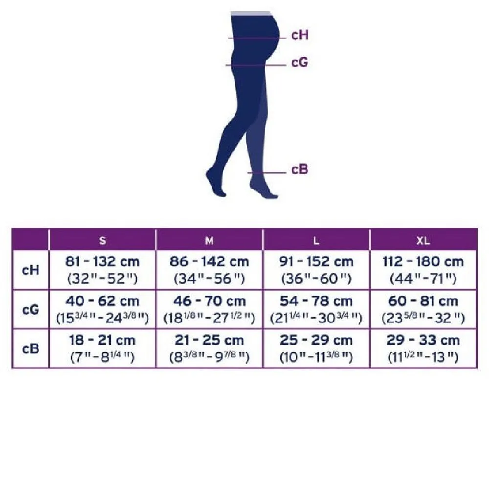 JOBST Opaque Maternity 20-30 mmHg Waist High High, Closed Toe, Caramel