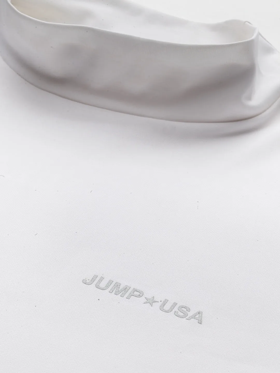 JUMP USA Outdoor Men White Rapid-Dry Solid T-Shirts