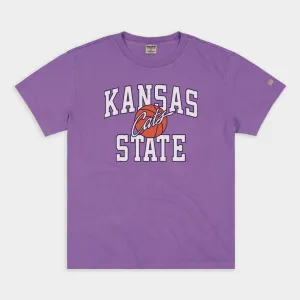 Kansas State Basketball Script "Cats" Vintage Heavyweight Tee
