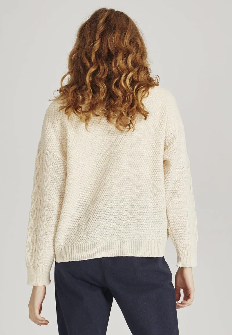 knit pullover ODESSA from organic wool