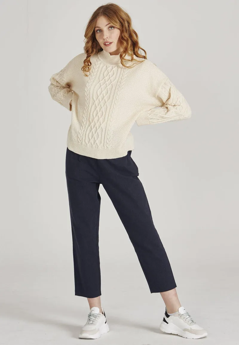 knit pullover ODESSA from organic wool