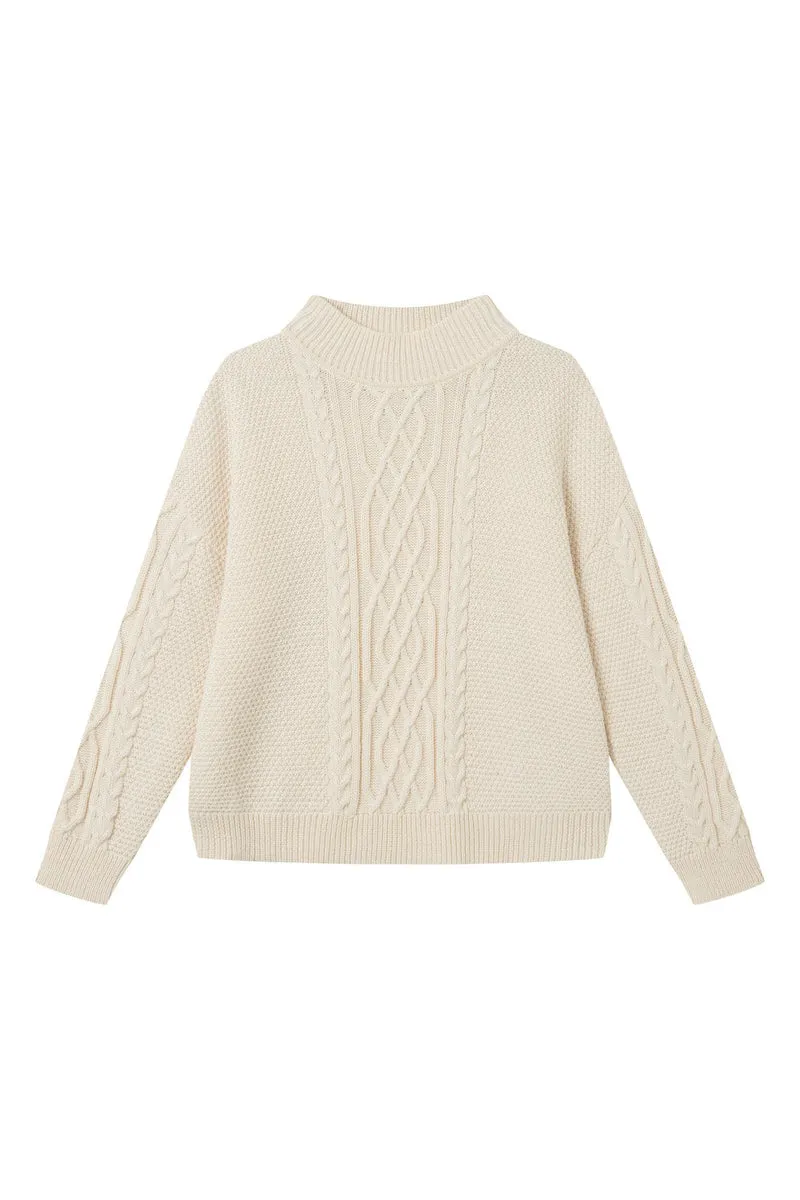 knit pullover ODESSA from organic wool
