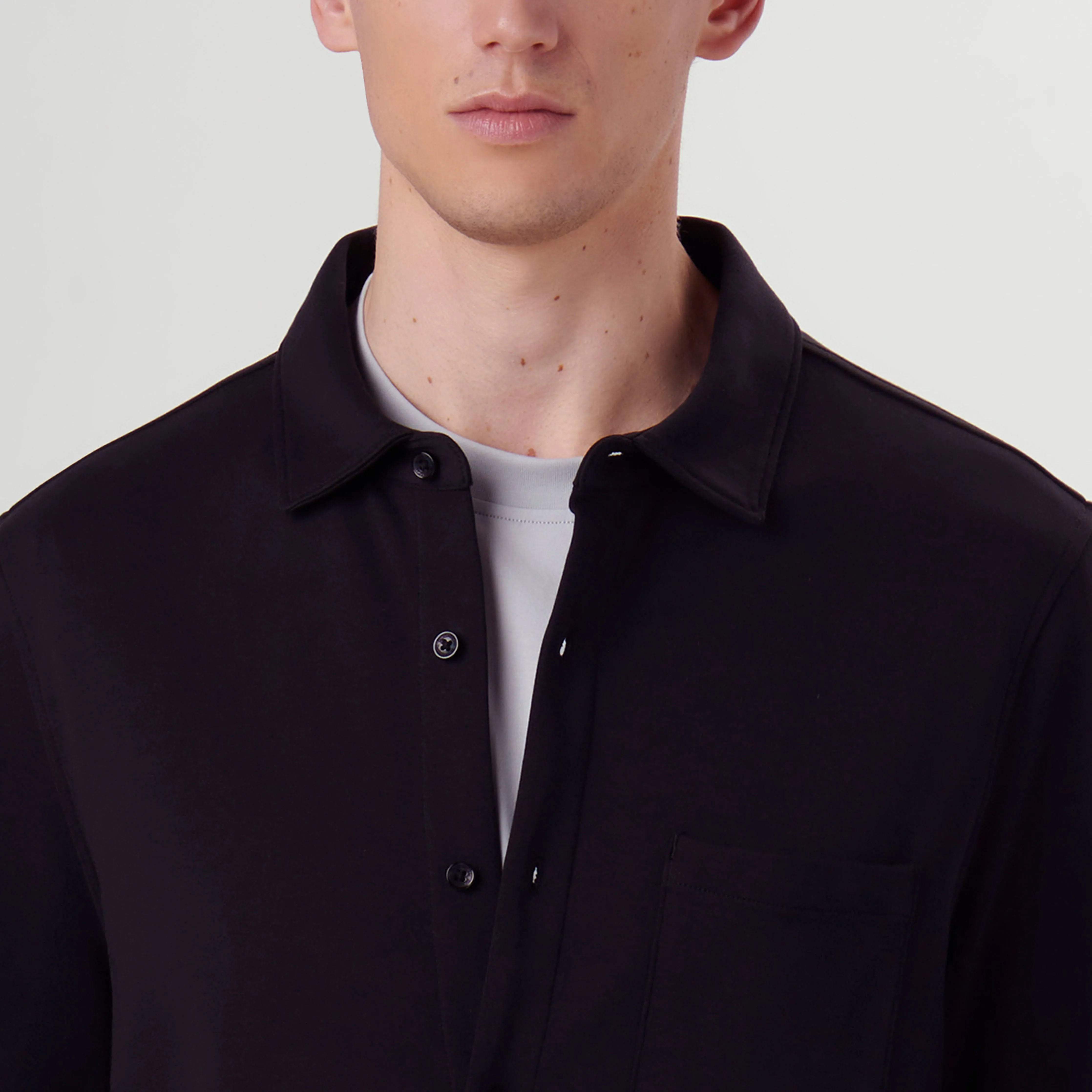 Knit Shirt Jacket
