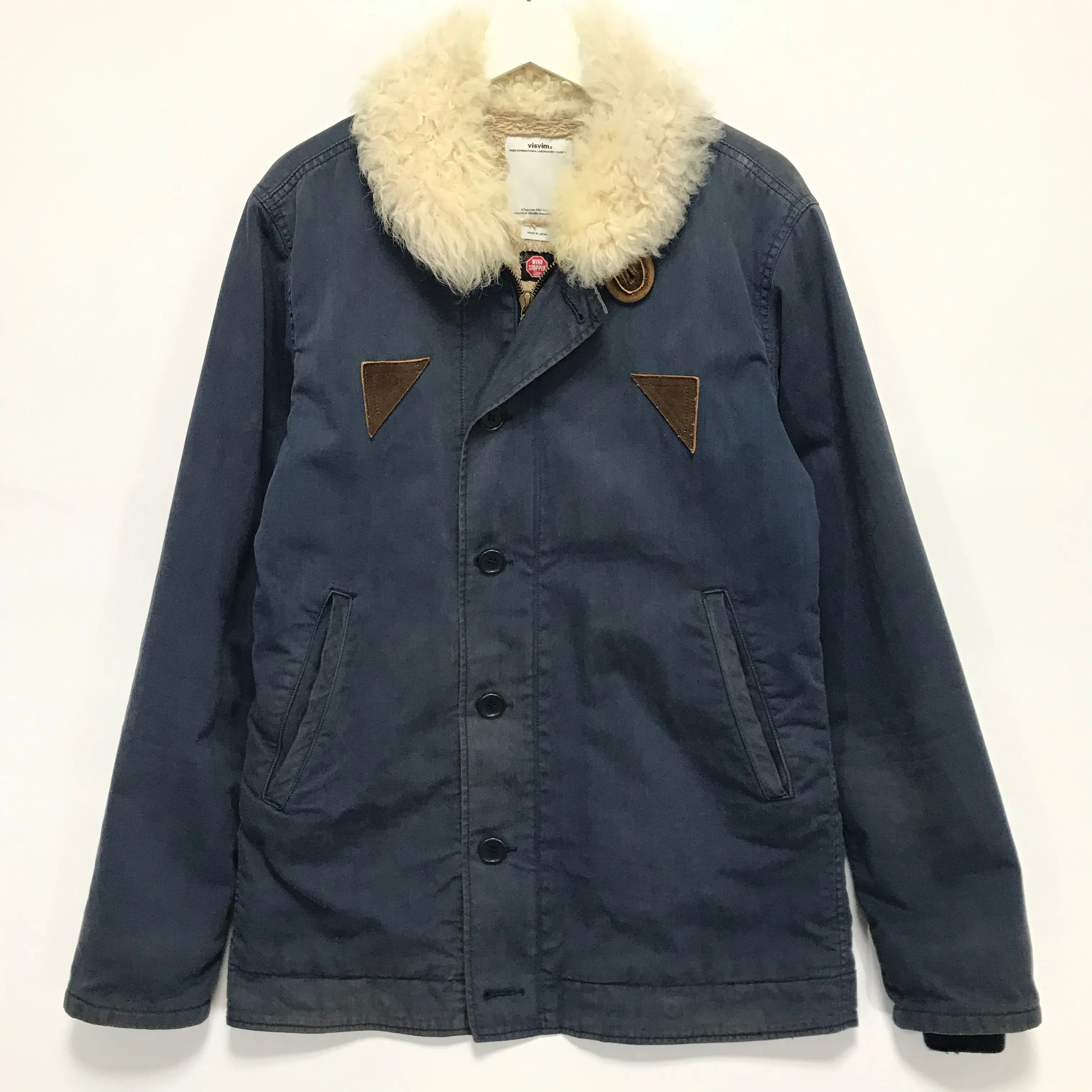 [L] Visvim 12AW Deckhand Jacket Gore Windstopper Navy