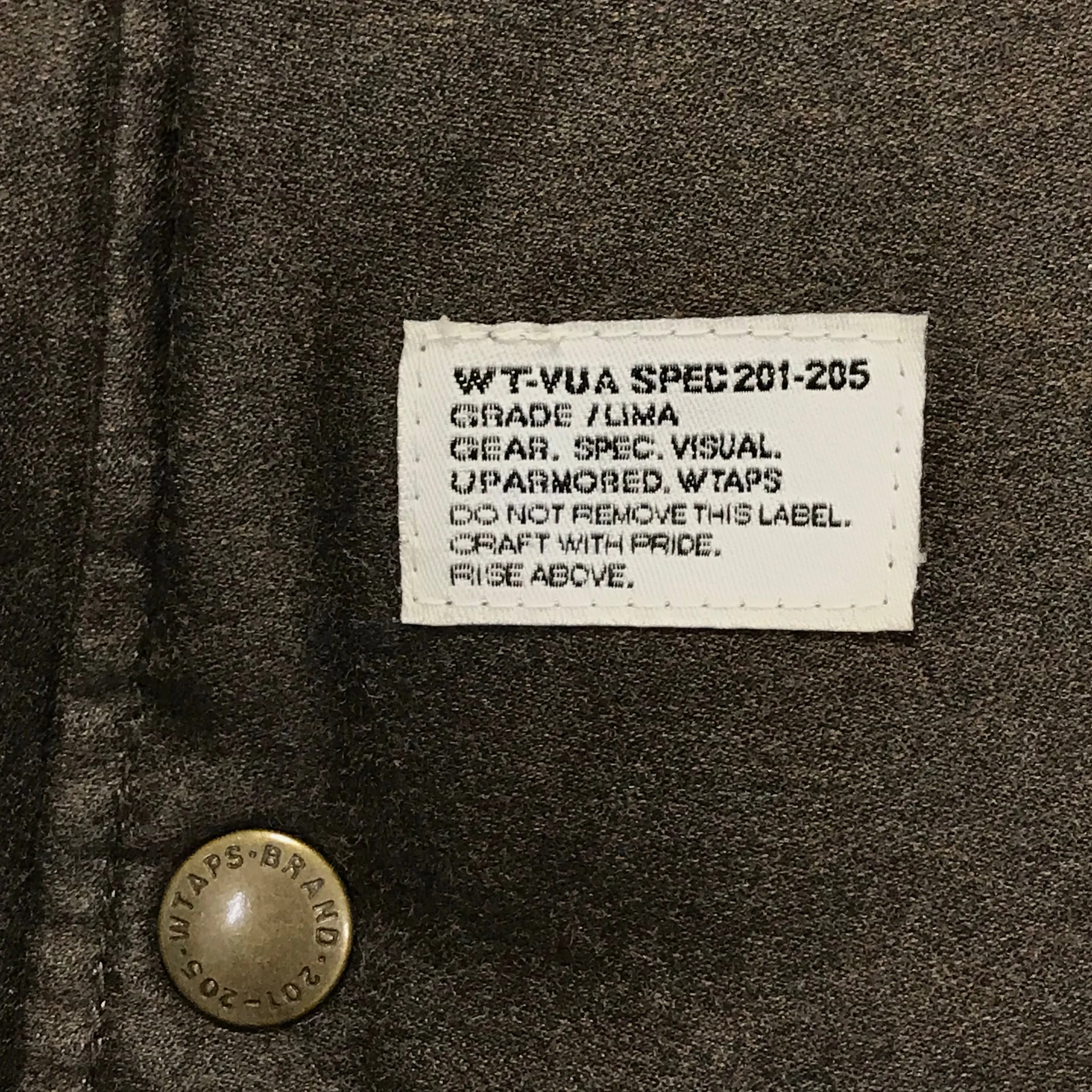 [L] WTaps Rokudenashi Packers Down Vest Brown