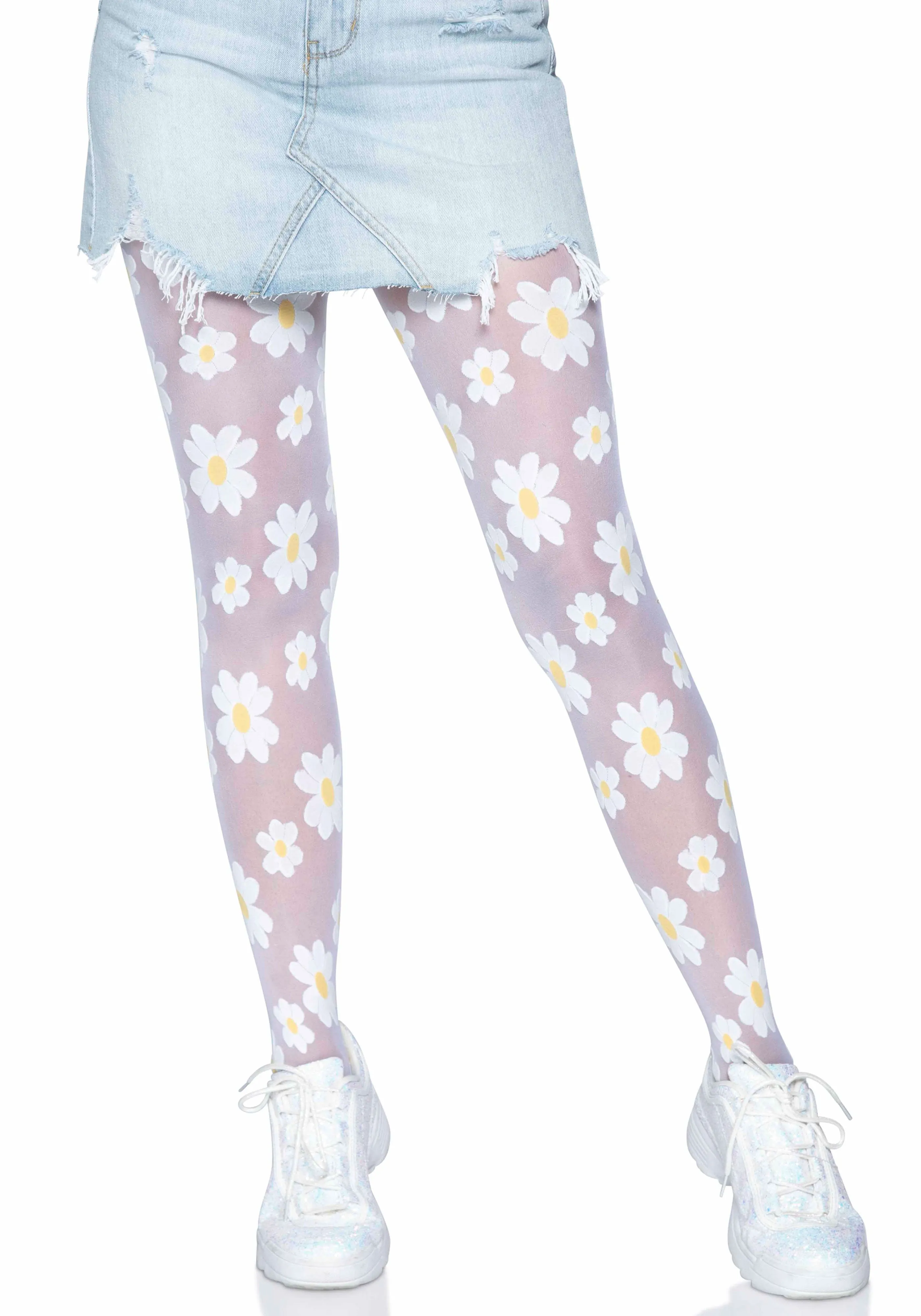 LacyNighty™ Nylon Sheer Pantyhose