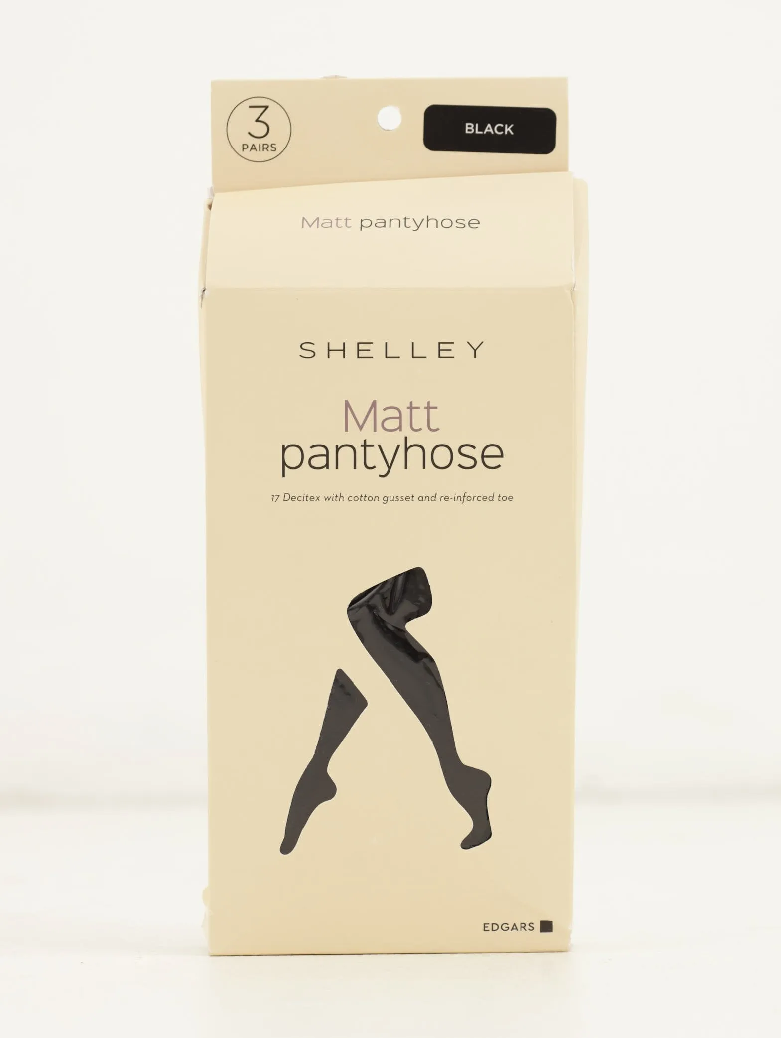 Ladies 3 Pack Sheer Hosiery - Black