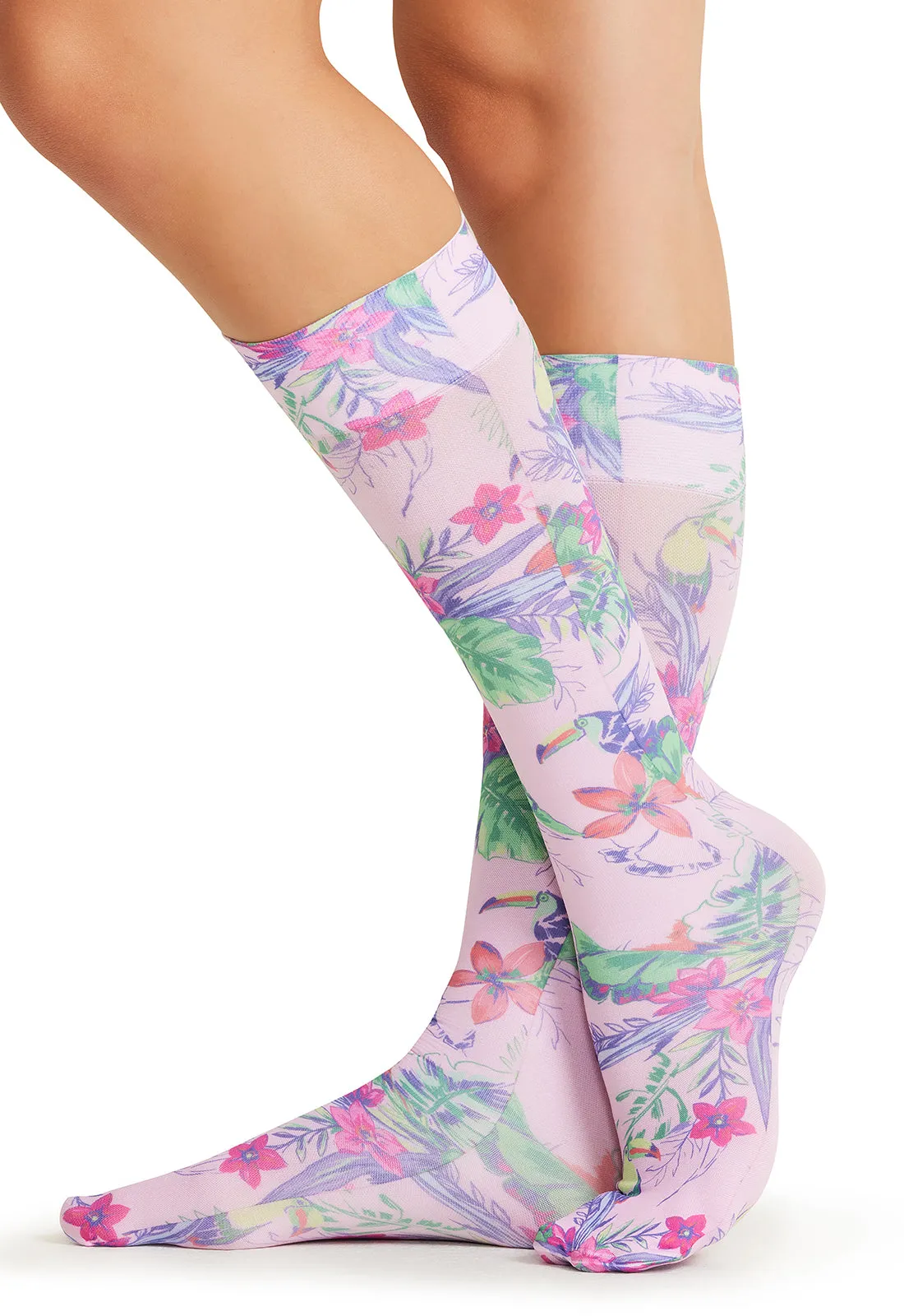Legwear FASHIONSUPPORT Knee High 8-15 mmHg Compression Sock Tucan Play That
