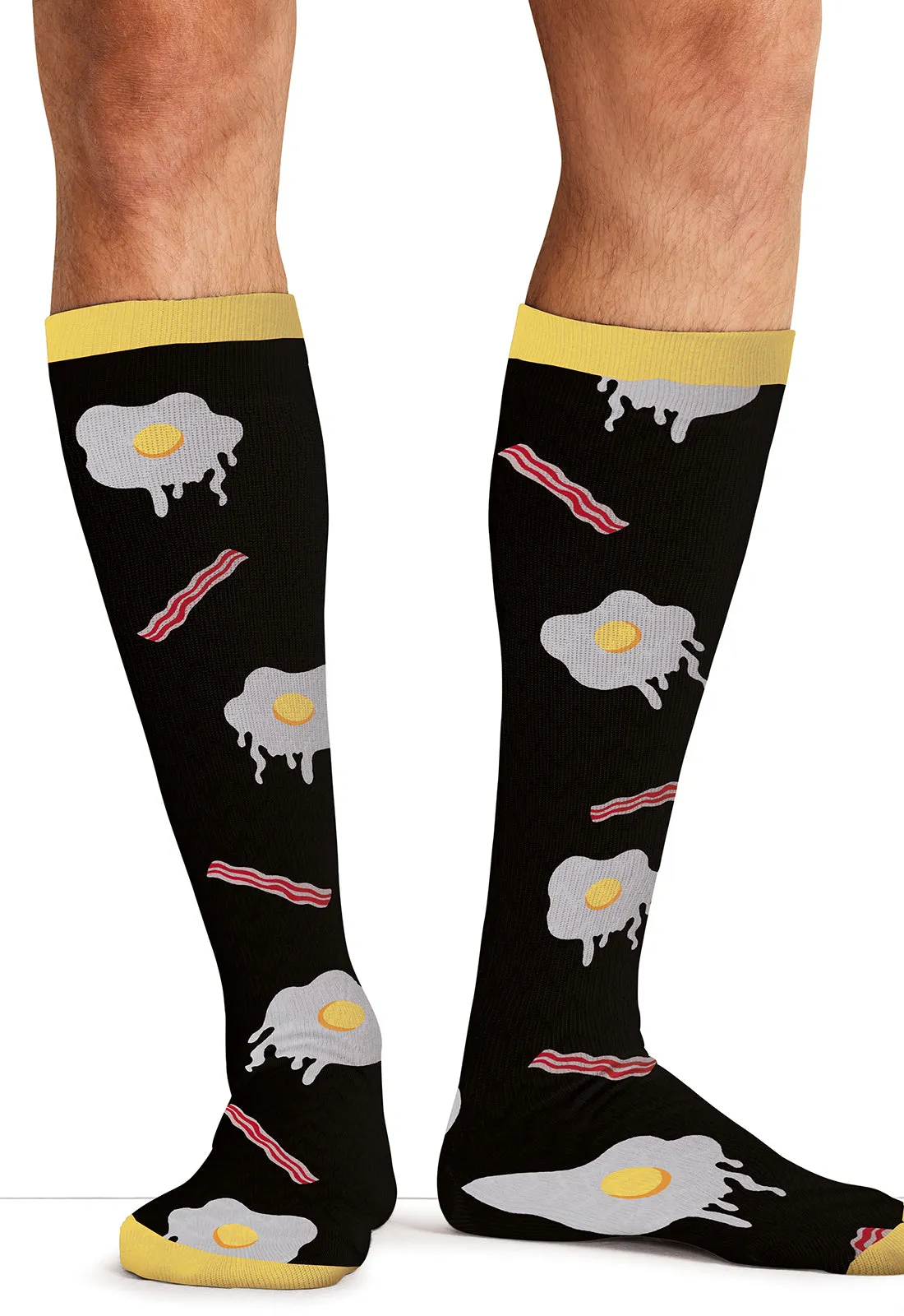Legwear MPRINTSUPPORT Men's 10-15mmHg Compression Socks Morning Feast
