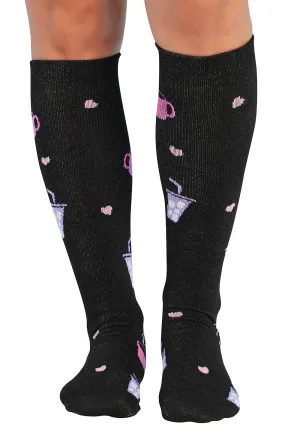 Legwear PRINTSUPPORT Women's 10-15mmHg Compression Socks Nurse Fuel