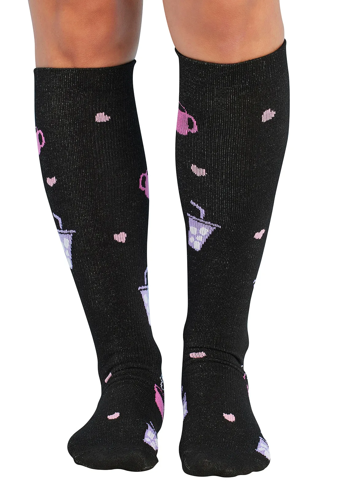 Legwear PRINTSUPPORT Women's 10-15mmHg Compression Socks Nurse Fuel