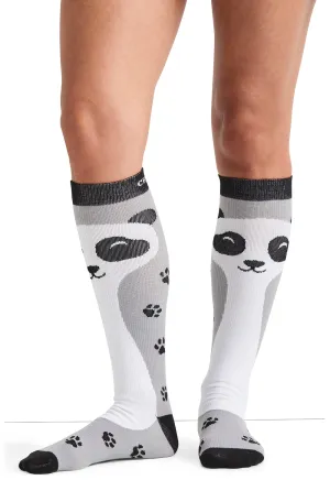 Legwear PRINTSUPPORT Women's 10-15mmHg Compression Socks Peaking Panda