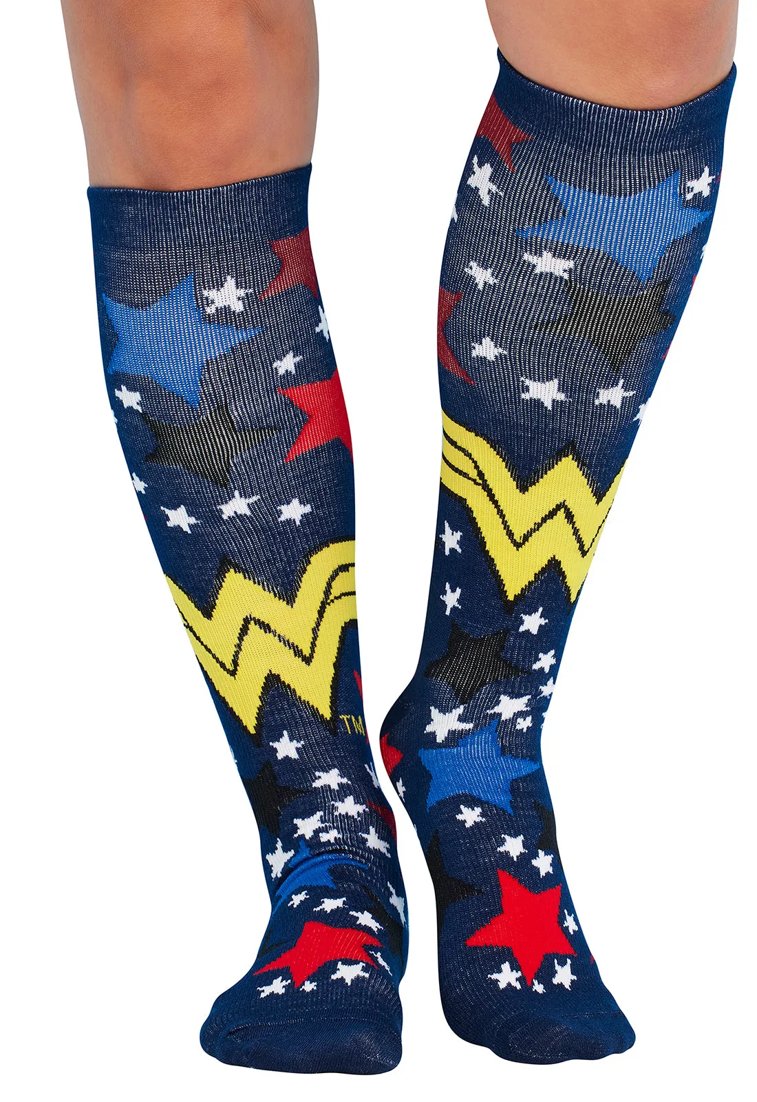 Legwear PRINTSUPPORT Women's 10-15mmHg Compression Socks Wonder Stars