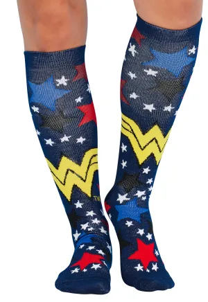 Legwear PRINTSUPPORT Women's 10-15mmHg Compression Socks Wonder Stars
