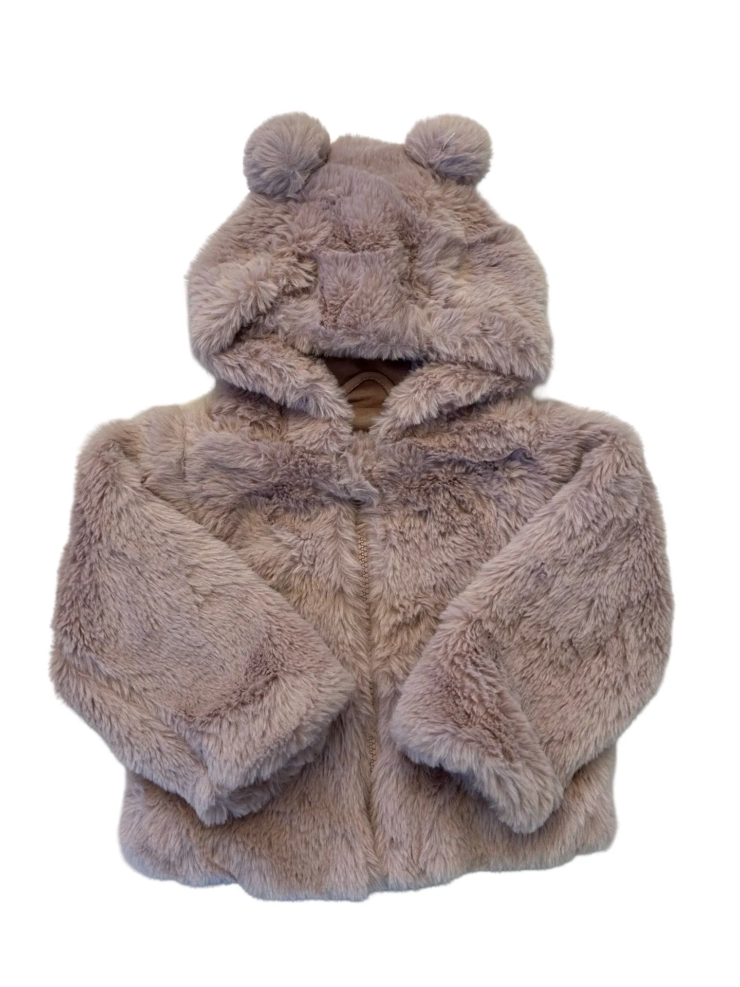 Liv & Lottie faux fur jacket size 12m