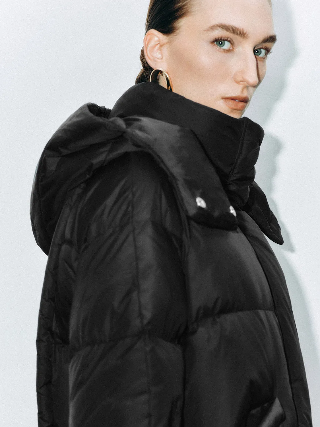 Long Padded Quilted Down Outerwear