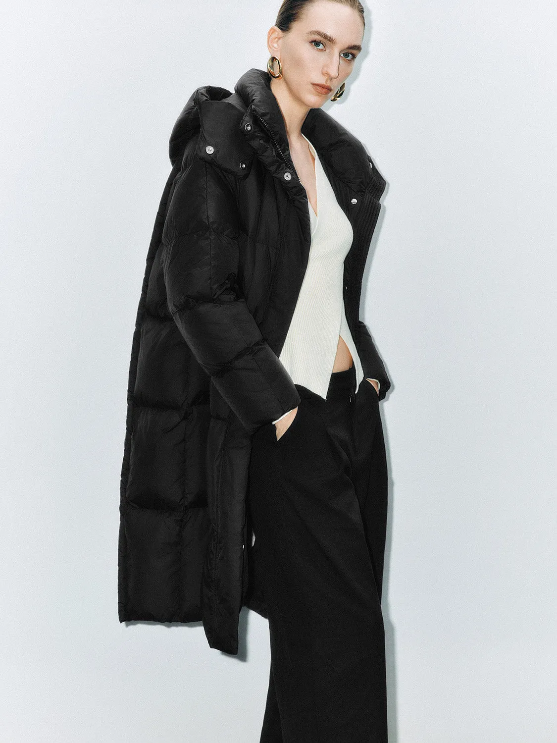 Long Padded Quilted Down Outerwear