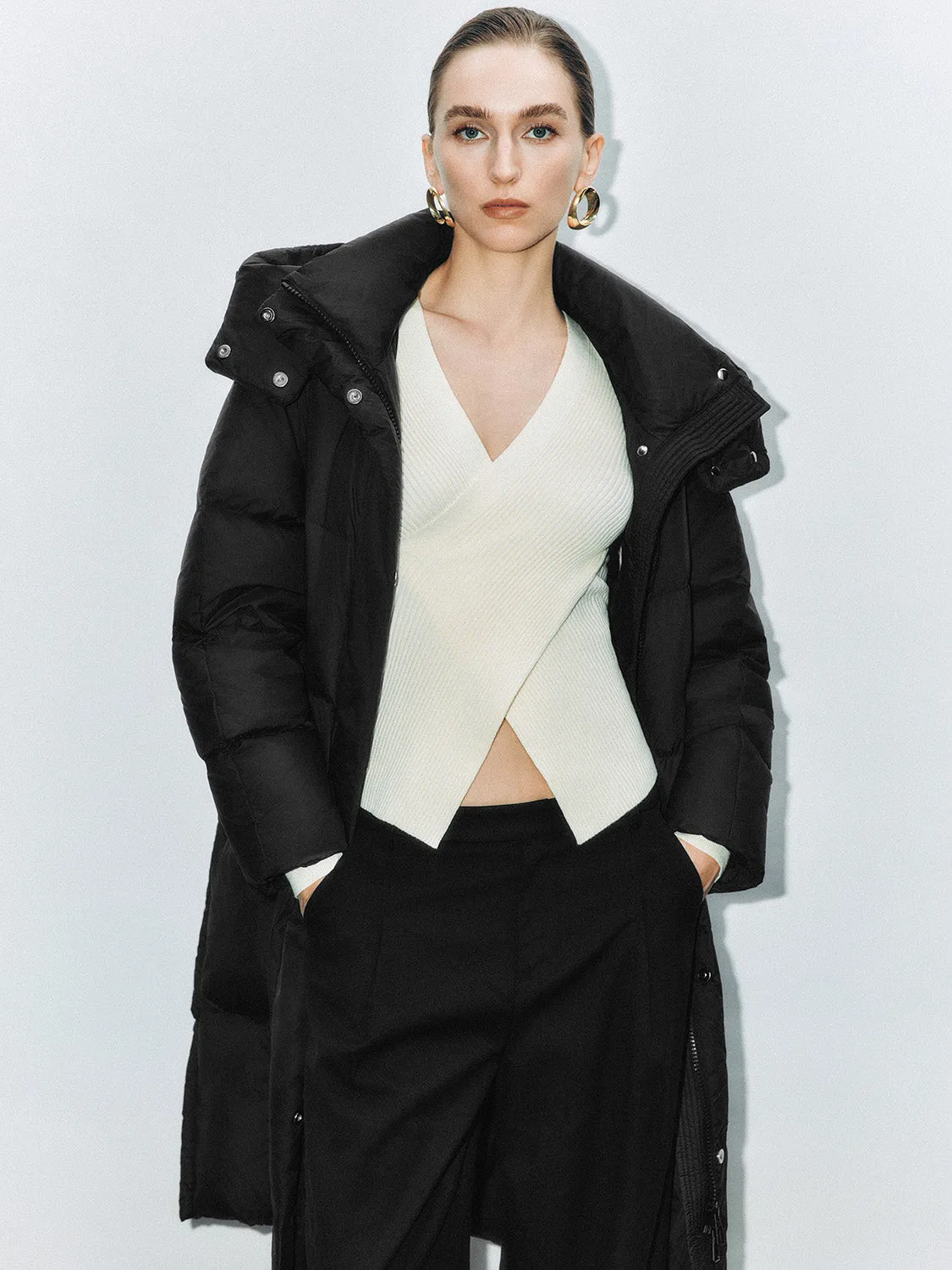Long Padded Quilted Down Outerwear