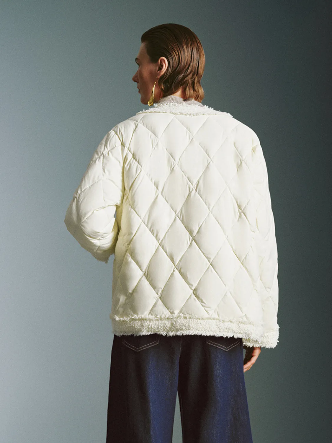 Loose Quilted Down Outerwear