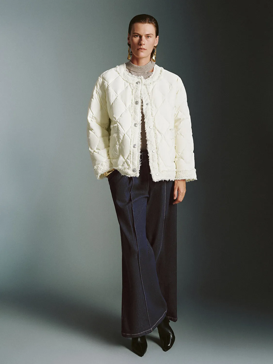 Loose Quilted Down Outerwear