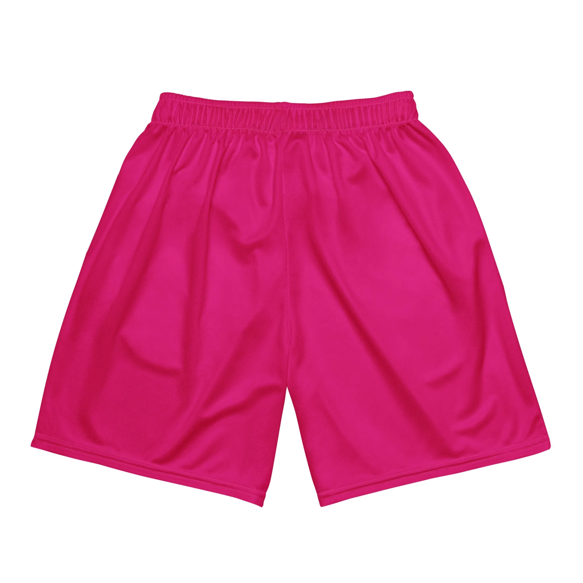 LOVE BY XCLUSIF POETIX HOT PINK Unisex mesh shorts