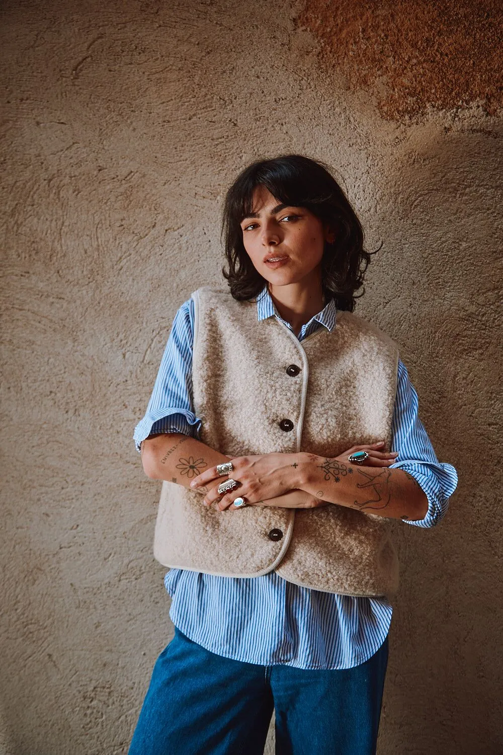 Luce Alpaca Vest natural