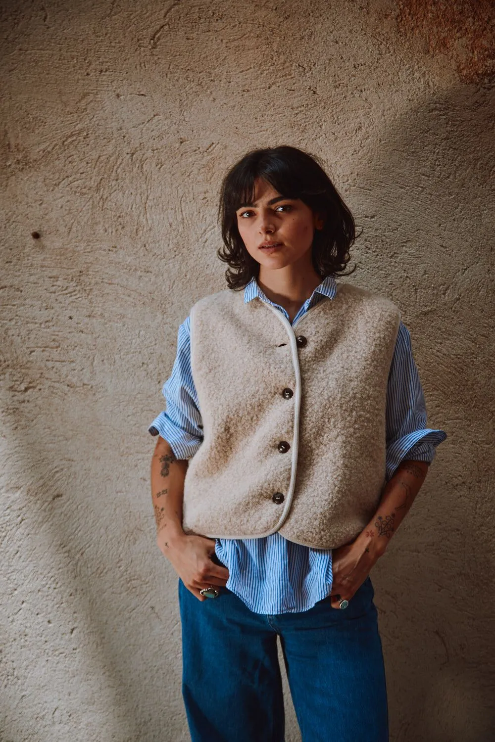 Luce Alpaca Vest natural