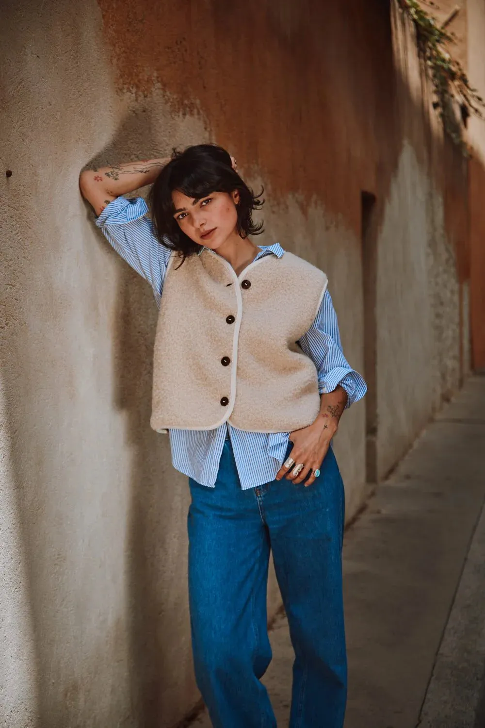 Luce Alpaca Vest natural